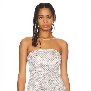 NWT Lovers and Friends Rochelle Top in Rainbow Tweed